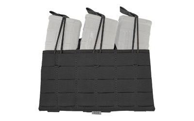 GREY GHOST GE TRIPLE MAG PANEL 5.56 MAG POUCH LAMINATE BLACK - for sale
