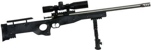 CRICKETT PRECISION RIFLE .22LR BLUED/BLACK THREADED W/SCOPE - for sale