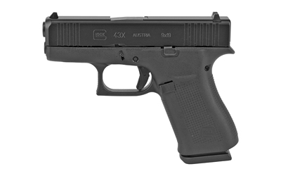 GLOCK 43X 9MM FS 6-SHOT BLACK G-GUN! - for sale