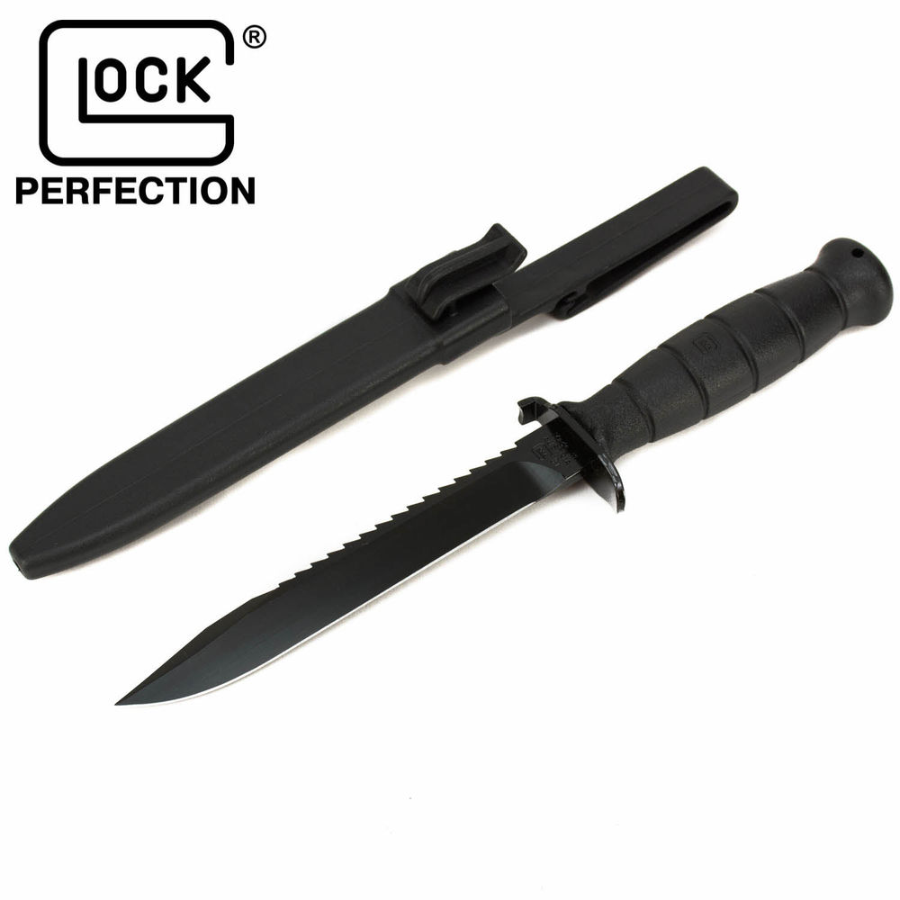 Glock - 12183 - FIELD KNIFE W/SAW BLACK BULK for sale