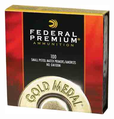 FEDERAL PRIMERS SMALL PISTOL GOLD MEDAL 5000 PACK CASE - for sale