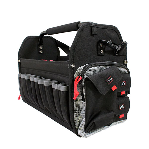 GPS RANGE TOTE BAG HOLD 6-AR &8 PISTOL MAGS PLUS 2 GUNS BLK - for sale