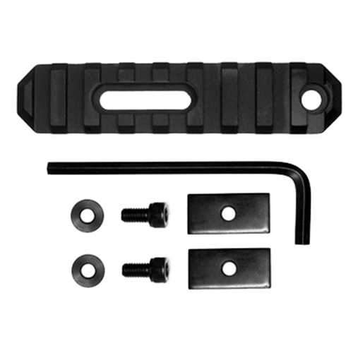 GROVTEC RAIL SECTION STOCK AR 3.8" 9 SLOT ALUMINUM BLACK - for sale