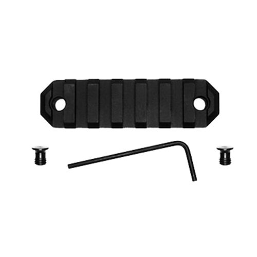 GROVTEC RAIL SECTION KEYMOD 3" 7 SLOT ALUMINUM BLACK - for sale