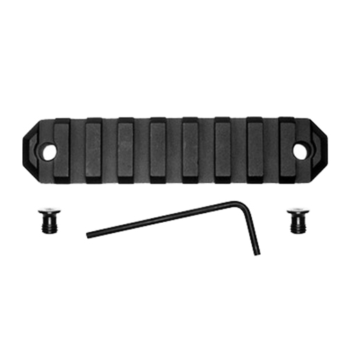 GROVTEC RAIL SECTION KEYMOD 3.8" 9 SLOT ALUMINUM BLACK - for sale