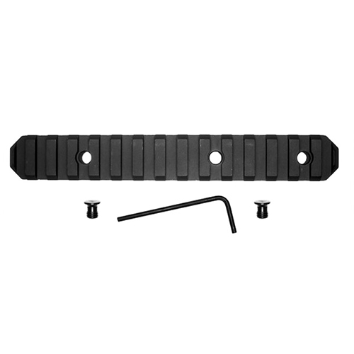 GROVTEC RAIL SECTION KEYMOD 6" 15 SLOT ALUMINUM BLACK - for sale