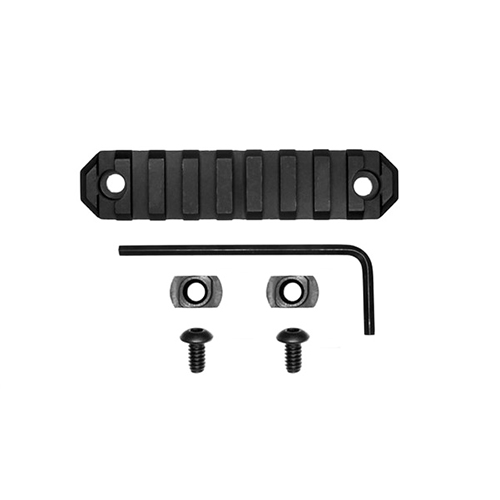 GROVTEC RAIL SECTION M-LOK 3.8" 9 SLOT ALUMINUM BLACK - for sale