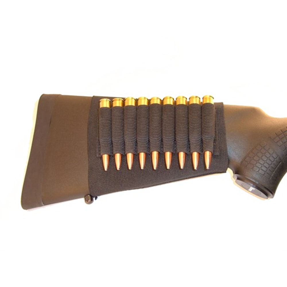 grovtec - Buttstock Cartridge Holder - AMMO BELT BUTTSTOCK SHELL HLD RIFLE OPEN for sale