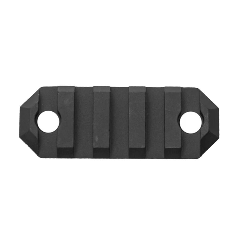 GROVTEC RAIL SECTION KEYMOD 2.2" 5 SLOT ALUMINUM BLACK - for sale