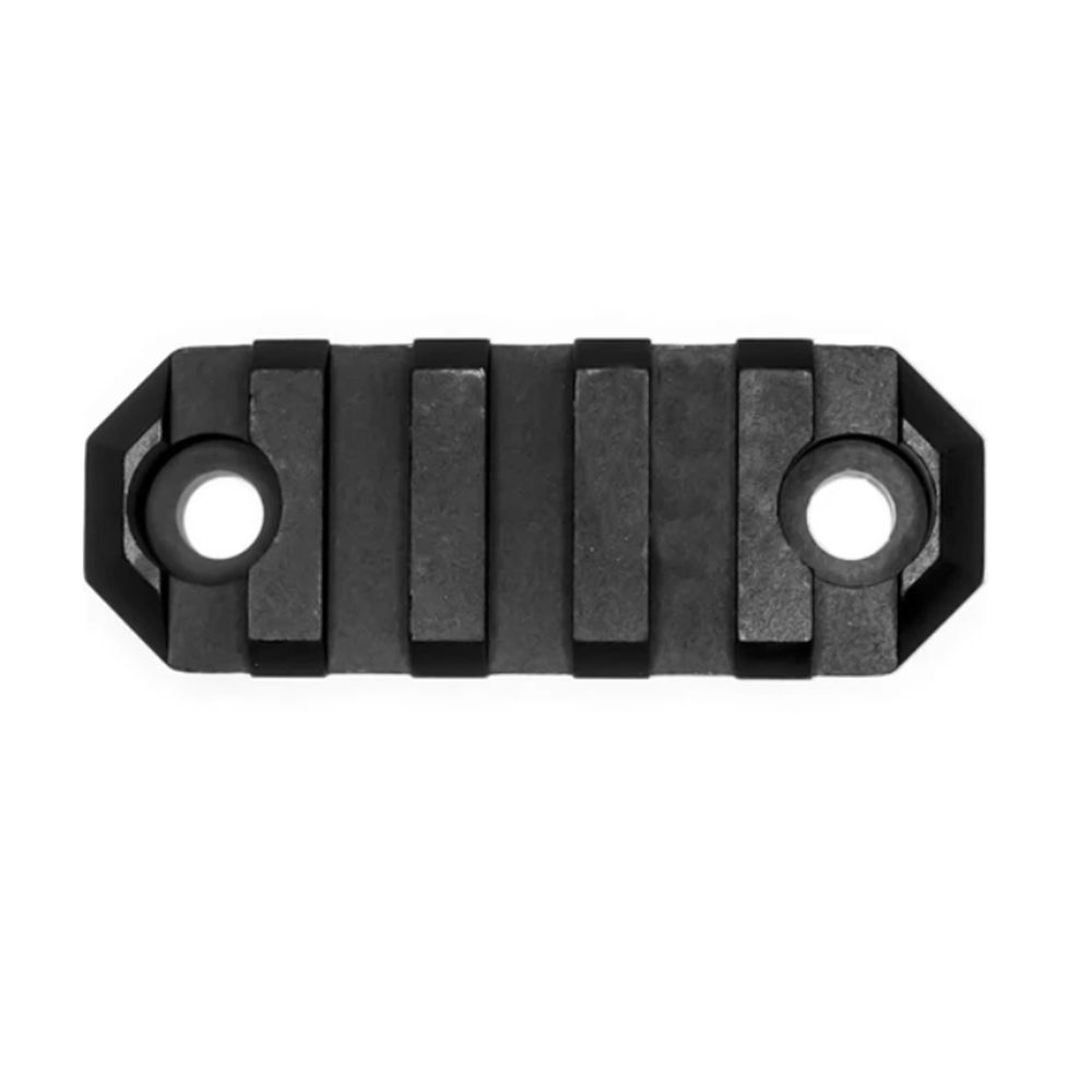 GROVTEC RAIL SECTION M-LOK 2.2" 5 SLOT ALUMINUM BLACK - for sale