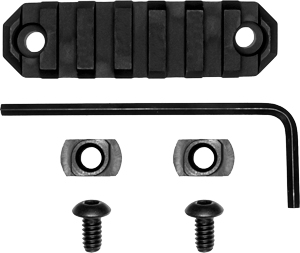 GROVTEC RAIL SECTION M-LOK 3" 7 SLOT ALUMINUM BLACK - for sale