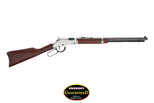 HENRY SILVER EAGLE 22WMR 20.5" OCTAGON WALNUT ENGRAVED - for sale