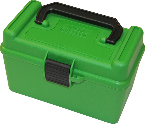 mtm case-gard - Deluxe Ammo Box - DLX LGE RIFLE AMMO CASE 50RD - GREEN for sale