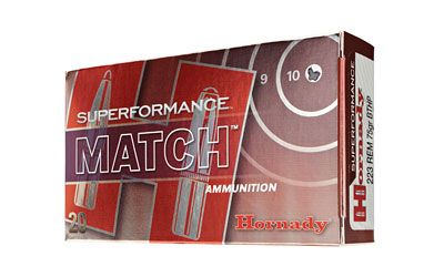 HORNADY SPF MATCH 223 REM 75GR BTHP 20RD 10BX/CS - for sale