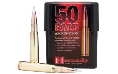 HORNADY 50 BMG 750GR A-MAX MATCH 10RD 10BX/CS - for sale