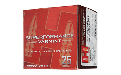 HORNADY SPF VARMINT 17HORNET 20GR V-MAX 25RD 10BX/CS - for sale