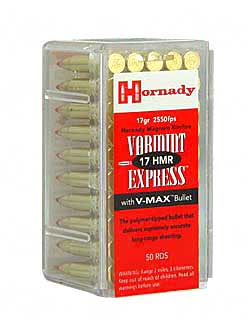 Hornady - Varmint Express - .17 HMR - AMMO 17HMR 17GR V-MAX 50/BX for sale