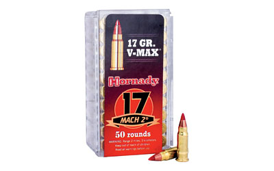 HORNADY 17 MACH2 17GR V-MAX 50RD 100BX/CS - for sale