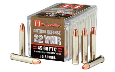 HORNADY CRITICAL DEFENSE 22WMR 45GR FTX 50RD 40BX/CS - for sale