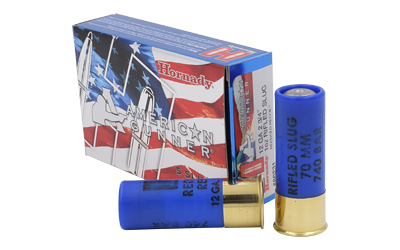 HORNADY 12GA AMERICAN SLUG 1OZ REDUCED RECOIL 5RD 20BX/CS - for sale