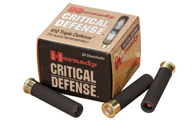 HORNADY CRIT DEF .410 2.5" 1-SLUG & 2-RB 20RD 10BX/CS - for sale