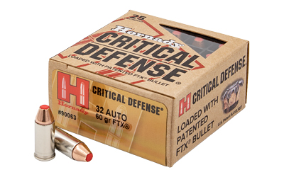 HORNADY CRITICAL DEFENSE 32 ACP 90GR FTX 25RD 10BX/CS - for sale