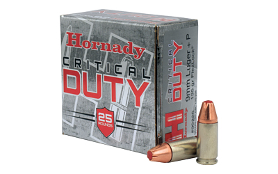 HORNADY CRITICAL DUTY 135GR 9MM +P LUG FLXLCK 25RD 10BX/CS - for sale