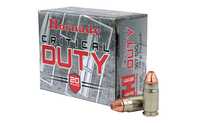 HORNADY CRITICAL DUTY 357 SIG 135GR FLEXLOCK 20RD 10BX/CS - for sale