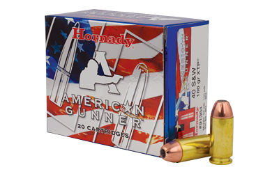 HORNADY AMERICAN GUNNER 40S&W 180GR XTP 20RD 10BX/CS - for sale