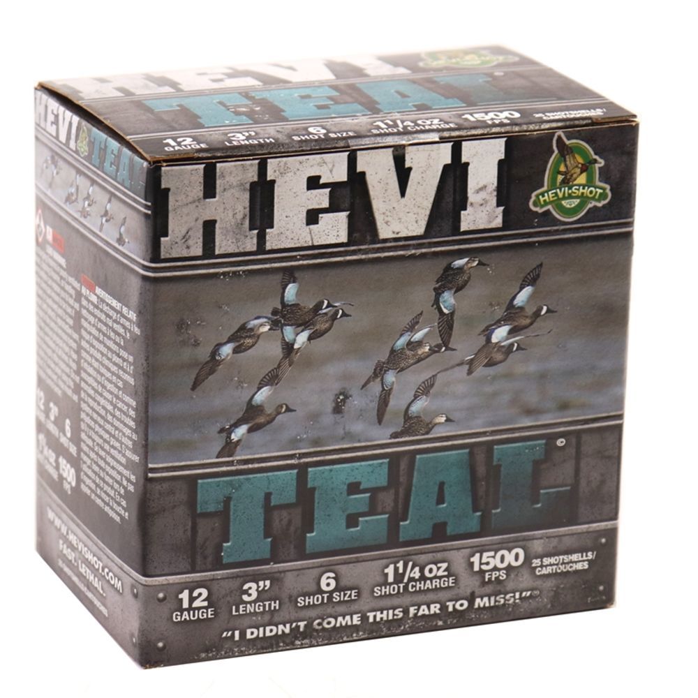 HEVI TEAL 12GA 2.75" #6 25/250 - for sale