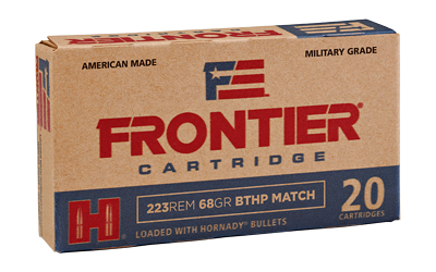 FRONTIER 223 REM 68GR BTHP MATCH 20RD 25BX/CS - for sale