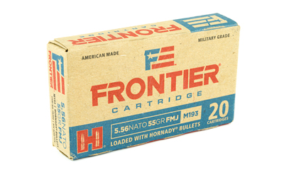 FRONTIER 5.56MM NATO 55GR FMJ 20RD 25BX/CS - for sale