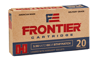 FRONTIER 5.56MM NATO 68GR BTHP 20RD 25BX/CS MATCH - for sale