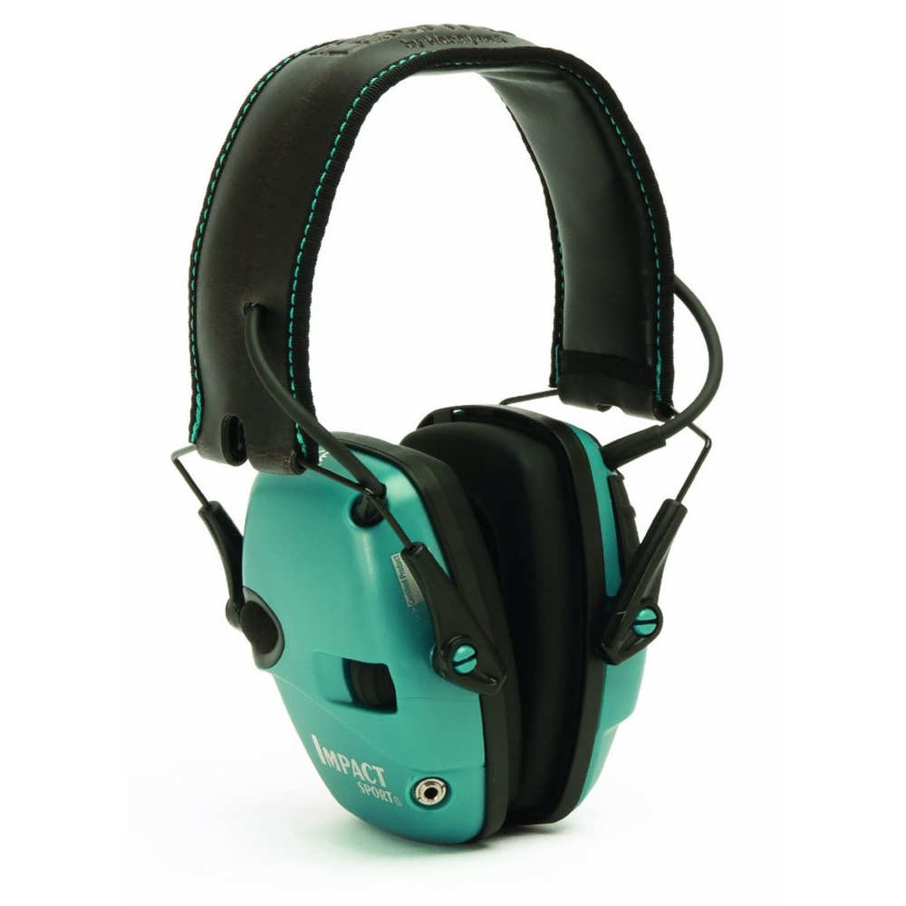 howard leight - Impact Sport - IMPACT SPORT TEAL ELEC EARMUFF NRR 22 for sale