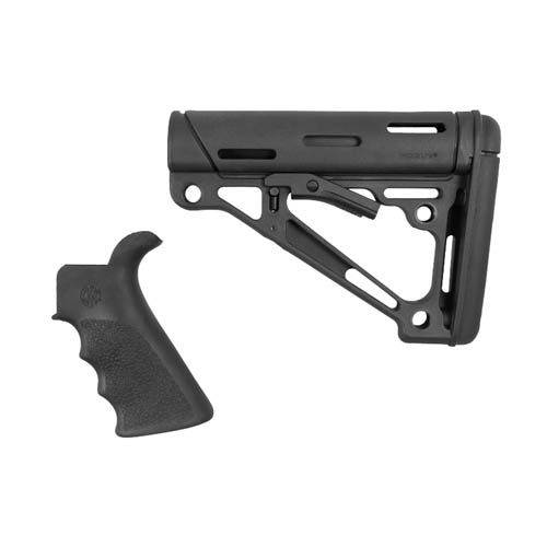 HOGUE AR-15 GRIP & OVERMOLDED COLLAPSIBLE STK COMMERICAL BLK - for sale
