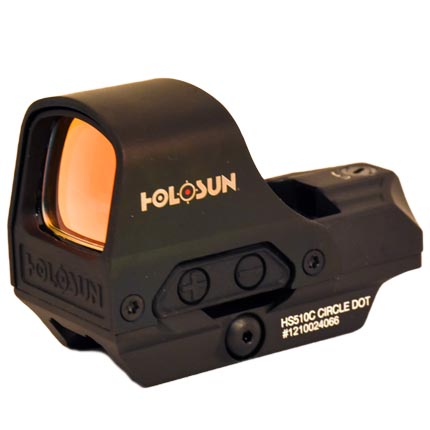 HOLOSUN 510 OPEN REFLEX RED MLTI RETICLE SOLAR SHK AWK RFL - for sale