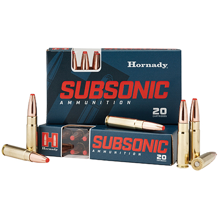 HORNADY SUBSONIC 300 AAC SUB-X 190GR 20RD 10BX/CS - for sale