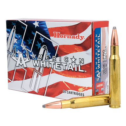 Hornady - American Whitetail - .30-06 - AMMO WHTL 30-06 SPRG 150GR INTRLK 20/BX for sale