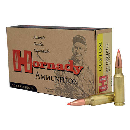 HORNADY AMMO 6.5 GRENDEL 123GR. SST 20RD 10BX/CS - for sale