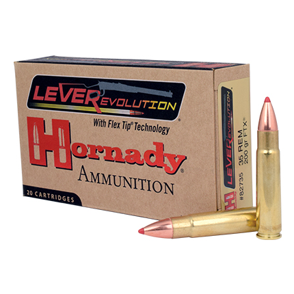 HORNADY LEVEREVOLUTION 200GR 35 REM FTX 20RD 10BX/CS - for sale