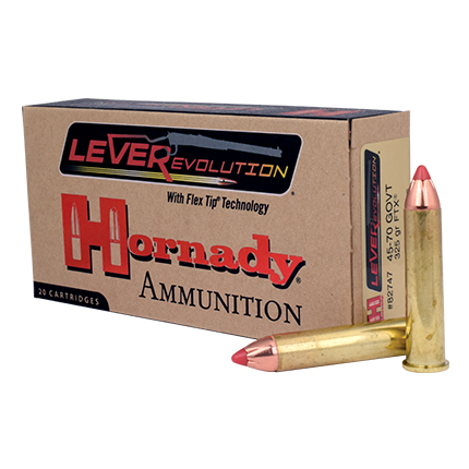 HORNADY AMMO LEVEREVOLUTION 45-70 325GR FTX 20RD 10BX/CS - for sale