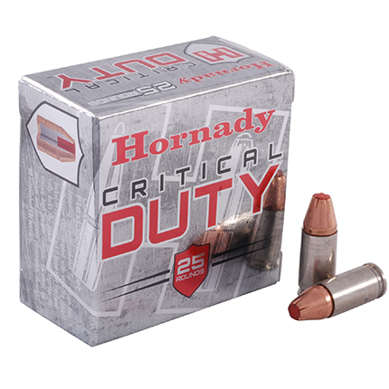 HORNADY CRITICAL DUTY 9MM +P 124GR FLEXLOCK 25RD 10BX/CS - for sale