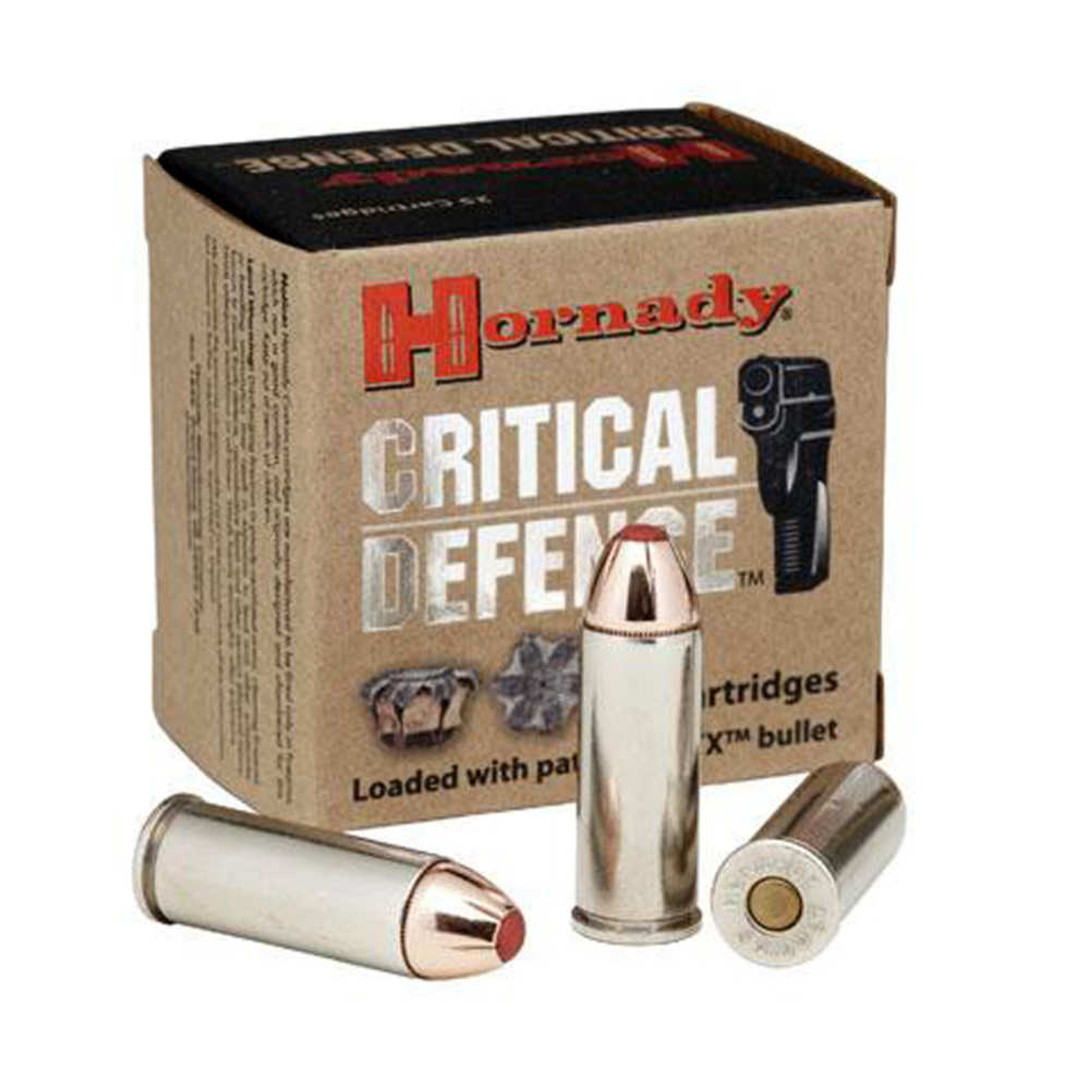 HORNADY CRITICAL DEFENSE 110GR 38 SPECIAL+P FTX 25RD 10BX/CS - for sale