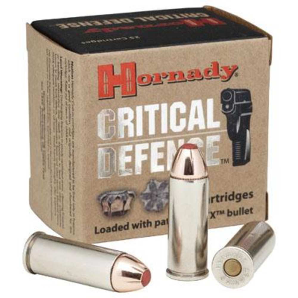 HORNADY CRITICAL DEFENSE  .357 MAGNUM 125GR FTX 25RD 10BX/CS - for sale