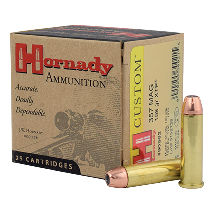 HORNADY 357 MAG 158GR XTP 25RD 10BX/CS - for sale