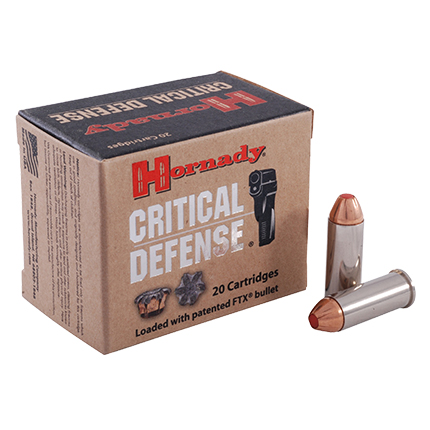 HORNADY CRITICAL DEFENSE 44 SW SPECIAL 165GR FTX 20RD 10BX/CS - for sale