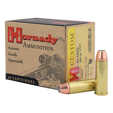 HORNADY 44 REM MAG 300GR XTP 20RD 10BX/CS - for sale