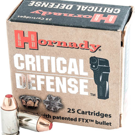HORNADY CRITICAL DEFENSE 9MM MAKAROV 95GR FTX 25RD 10BX/CS - for sale