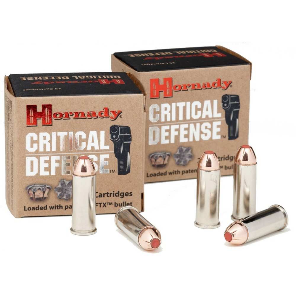 HORNADY CRITICAL DEFENSE 40 SW 165GR FTX 20RD 10BX/CS - for sale