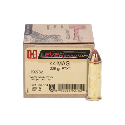 HORNADY LEVEREVOLUTION 44 REM MAG 225GR FTX 20RD 10BX/CS - for sale